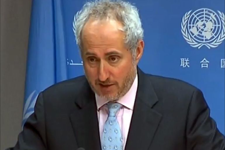 دوجيريك يبرر رسالة الأمم المتحدة للتهنئة بعيد الجلاء لبشار الأسد