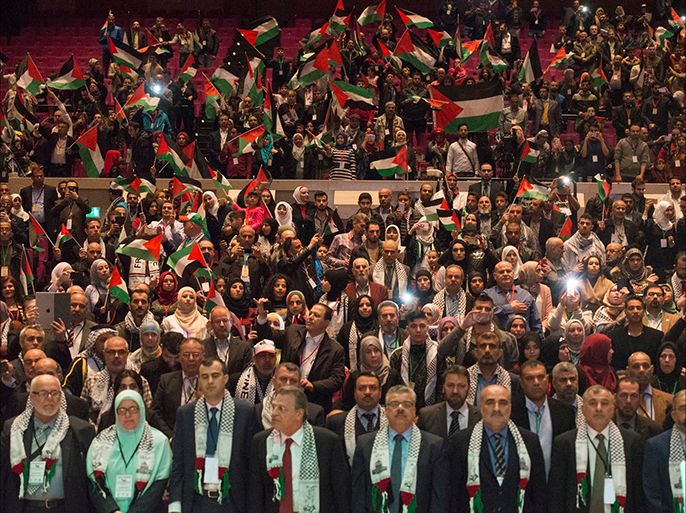 من حفل افتتاح مؤتمر فلسطيني أوروبا الخامس عشر في روتيردام