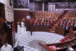 العثماني أثناء تقديم برنامج حكومته أمام البرلمان ـ الجزيرة نت