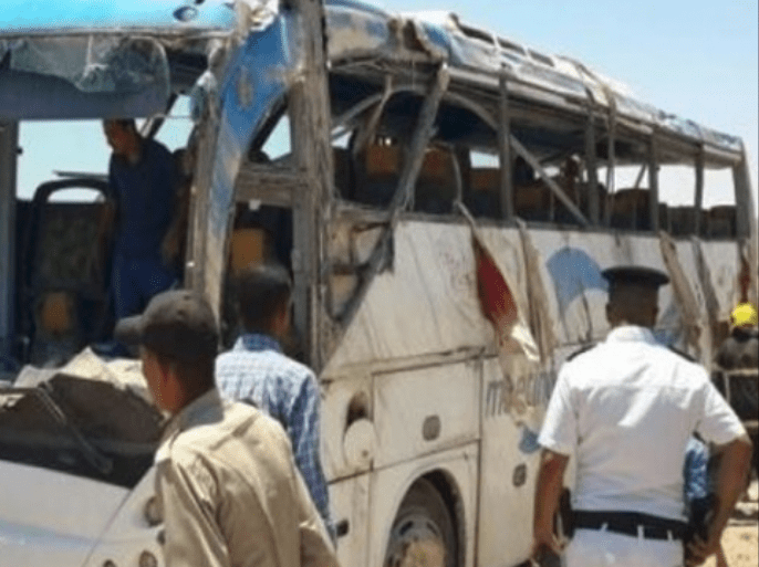 ضحايا الهجوم الذي استهدف اليوم الجمعة مجموعة أقباط بمحافظة المنيا (جنوب) بلغ 26 قتيلا و25 جريحا