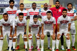 Football Soccer - Egyptian Premier League - El Zamalek v El Ismaily - Petro Sport Stadium, Cairo, Egypt - 3/5/17 - Players of El Zamalek pose before the game. REUTERS/Amr Abdallah Dalsh