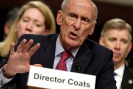 U.S. Director of National Intelligence Dan Coats testifies before the Senate Armed Services Committee on worldwide threats on Capitol Hill in Washington, U.S., May 23, 2017. REUTERS/Yuri Gripas