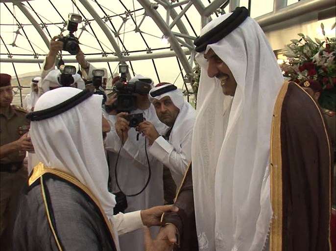 أمير قطر الشيخ تميم لدى وصوله للكويت - المصدر الديوان الأميري الكويتي