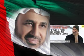 القانوني الإماراتي محمد الركن مع قضبان