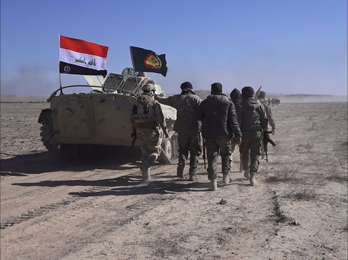 جانب من مشاركة قوات الحشد الشعبي بمعارك تحرير الموصل