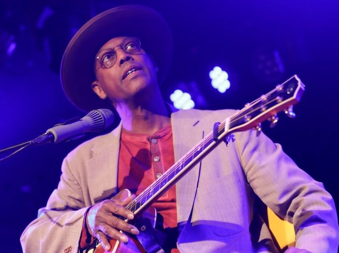 Eric Bibb from the U.S. performs at the Flux theater in Zaandam, Netherlands March 24, 2017. Picture taken March 24, 2017. REUTERS/Michael Kooren