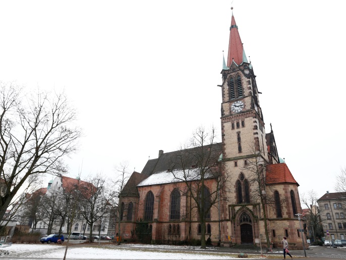 إحدى الكنائس العريقة في نورمبيرغ بألمانيا (رويترز)