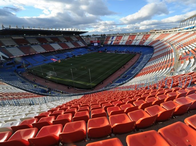 MADRID, SPAIN - JANUARY 14: General view of the Vicente Calderon stadium ahead of the La Liga match between Club Atletico de Madrid and Real Betis Balompie on January 14, 2017 in Madrid, Spain. (Photo by Denis Doyle/Getty Images)