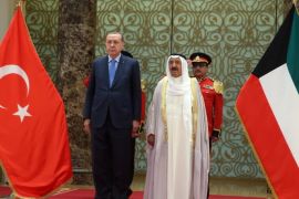 الرئيس التركي رجب طيب أردوغان في زيارة رسمية للكويت يوم 9 مايو أيار 2017 - وكالة الأناضول