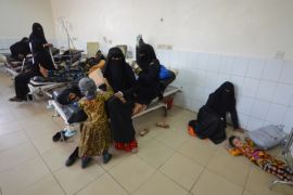 A girl infected with cholera lies on the ground of a hospital room in the Red Sea port city of Hodeidah, Yemen May 14, 2017. REUTERS/Abduljabbar Zeyad