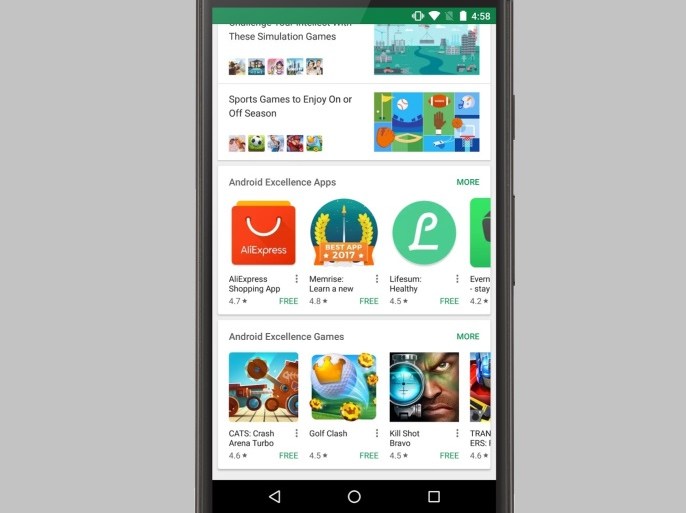 Android Excellence in google play editors' choice
