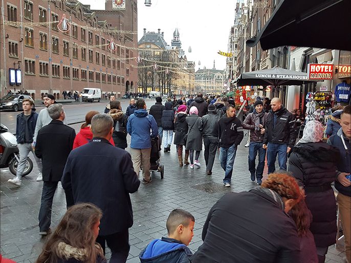 صورة من الشارع الهولندي دسمبر 2015 أمستردام هولندا صوة من الشارع الهولندي المتنوع