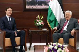 Palestinian President Mahmoud Abbas meets with White House senior advisor Jared Kushner in the West Bank City of Ramallah June 21, 2017. Thaer Ghanaim/PPO/Handout via REUTERS TPX IMAGES OF THE DAY