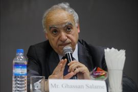 epa05952238 Ghassan Salame, the commissioner for advisory commission on Rakhine State, speaks during a press conference in Sittwe, Rakhine State capital, western Myanmar, 09 May 2017. The advisory commission, which includes six local and three international experts chaired by former United Nations (UN) secretary general Kofi Annan, makes two days visit to the Rakhine State of western Myanmar to follow up on the situation after their interim recommendations have been sent on March which describe the steps Myanmar's government could take to immediately improve the situation on the ground. EPA/NYUNT WIN