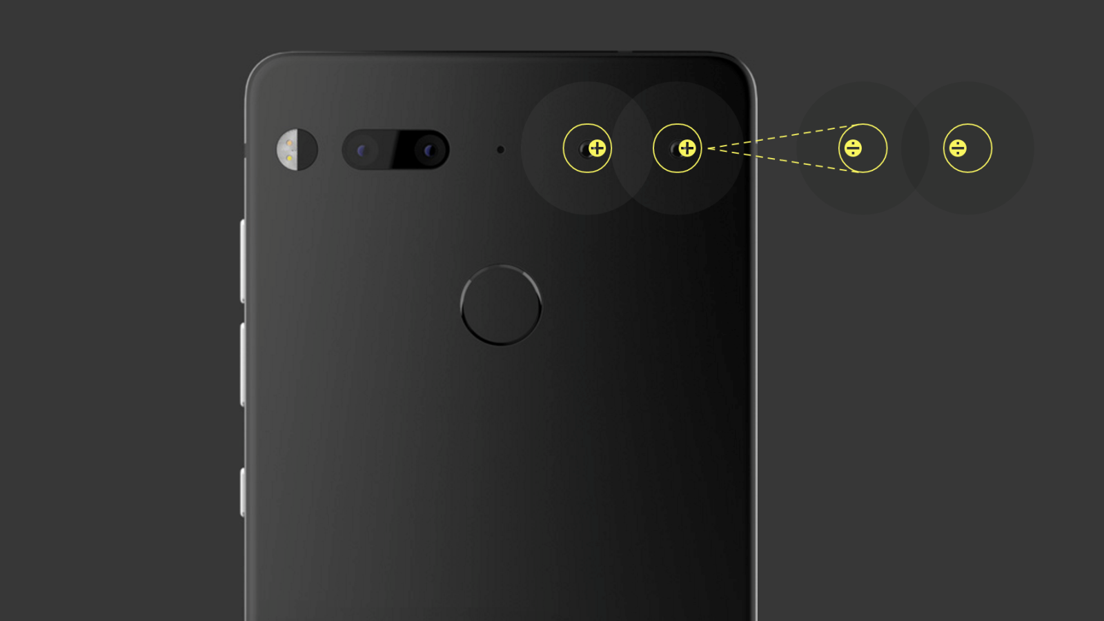 من ملحقات الهاتف التي أعلنت عنها الشركة هو كاميرا قادرة على التصوير بزاوية 360 درجة.