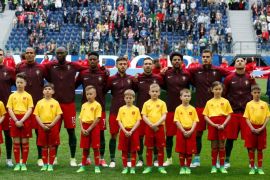 Soccer Football - New Zealand v Portugal - FIFA Confederations Cup Russia 2017 - Group A - Saint Petersburg Stadium, St. Petersburg, Russia - June 24, 2017 Portugal team line up before the match REUTERS/Grigory Dukor