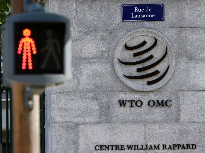 The headquarters of the World Trade Organization (WTO) are pictured in Geneva, Switzerland, April 12, 2017. REUTERS/Denis Balibouse