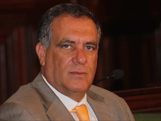 الأمين العام لحزب التيار الديمقراطي غازي الشواشي/مقر البرلمان/العاصمة تونس/أفريل/نيسان 2017