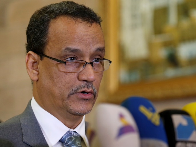 ‪ولد الشيخ دعا للحل السياسي وقال إن الحالة الإنسانية في اليمن مروعة‬ (رويترز)