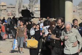 نزوح جماعي من أحياء مدينة الموصل