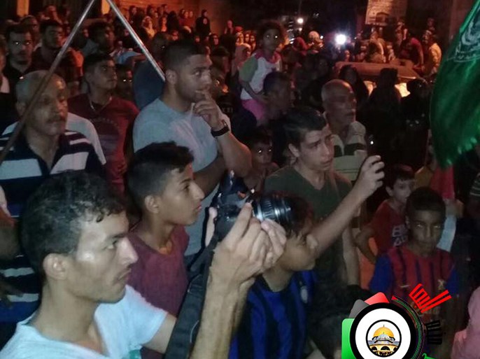 مسيرة نظمتها حماس بغزة لدعم الاقصى - مواقع التواصل