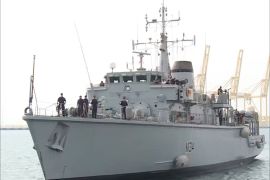 تمرين عسكري بحري مشترك بين البحرية القطرية والبحرية البريطانية في المياة الإقليمية القطرية