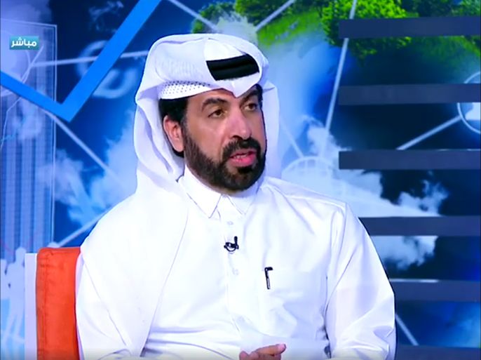 راشد المنصوري الرئيس التنفيذي لبورصة قطر (من تلفزيون قطر)