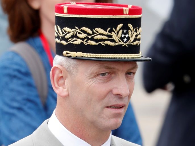 French Army General Francois Lecointre attends the traditional Bastille Day military parade on the Champs-Elysees in Paris, France, July 14, 2017. REUTERS/Charles Platiau