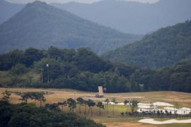 A Terminal High Altitude Area Defense (THAAD) interceptor is seen in Seongju, South Korea, June 13, 2017. Picture taken on June 13, 2017. REUTERS/Kim Hong-Ji TPX IMAGES OF THE DAY