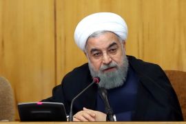Iranian President Hassan Rouhani speaking during the cabinet meeting in Tehran, Iran, 19 July 2017