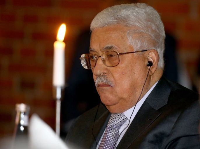 DORTMUND, GERMANY - MARCH 25: Mahmoud Abbas, president of Palestina is seen during the Steiger Award on at Coal Mine Hansemann 'Alte Kaue' March 25, 2017 in Dortmund, Germany. (Photo by Christof Koepsel/Getty Images)
