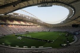 A view shows the Khalifa International Stadium in Doha, Qatar, May 18, 2017. Picture taken May 18, 2017. REUTERS/Ibraheem Al Omari