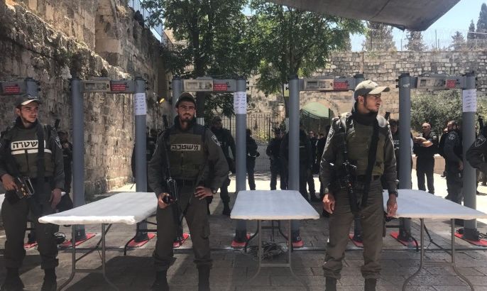إجراءات الاحتلال العسكرية في القدس وعلى أبواب الأقصى