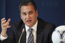 Michael J. Garcia, Chairman of the investigatory chamber of the FIFA Ethics Committee attends a news conference at the at the Home of FIFA in Zurich July 27, 2012 REUTERS/Michael Buholzer (SWITZERLAND - Tags: SPORT SOCCER HEADSHOT)