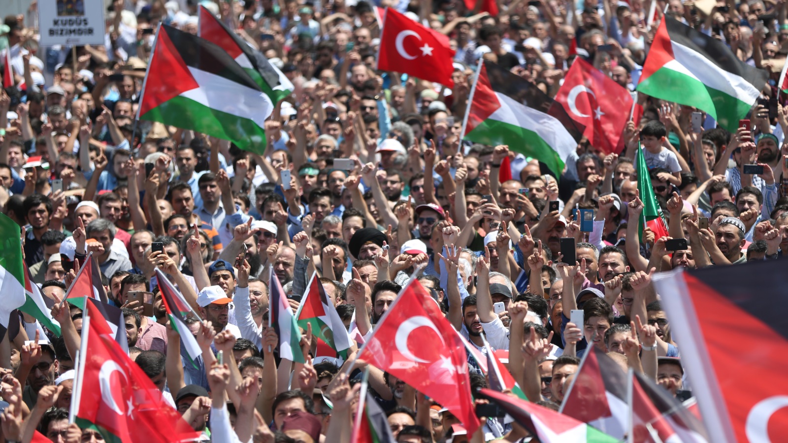 يبدو المجتمع الفلسطيني الأكثر تجذرًا وتاريخًا في تركيا؛ إذ استطاع بسبب ارتباطه بالقضية الفلسطينية أن ينظم نفسه بشكل أكبر، وأن يتواصل مع المجتمع والدولة التركيتين
