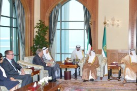 لقاء أمير الكويت مع الأمين العام للأمم المتحدة