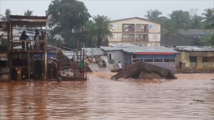 الفيضانات تجتاح عاصمة سيراليون وتقتل المئات