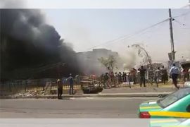 مقتل ثمانية مدنيين واصابة ٢٢ اخرين بانفجار سيارة ملغمة في سوق جميلة شرقي بغداد