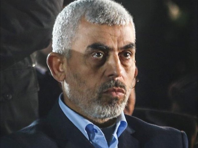 يحيى السنوار القائد العام لحركة المقاومة الفلسطينية في قطاع غزة