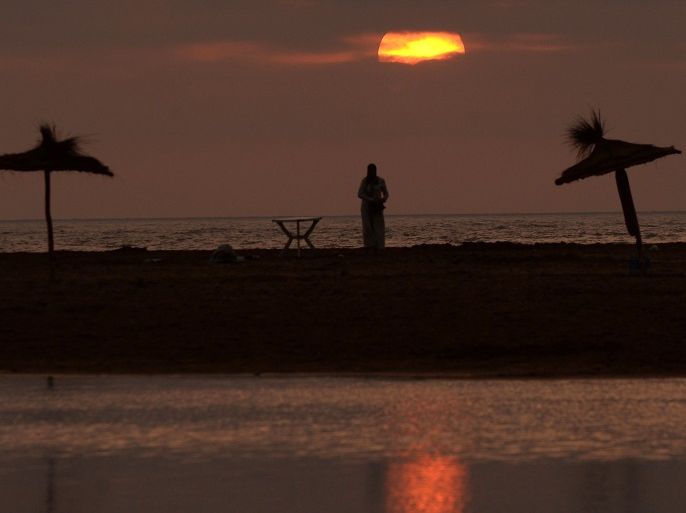 A view of a beach near Cap Spartel as the sun sets in Tangier on August 3, 2015. Saudi King Salman has arrived in Morocco from southern France as always planned, and had no problem with media reports about his controversial Riviera holiday, an official source said. AFP PHOTO / FADEL SENNA (Photo credit should read FADEL SENNA/AFP/Getty Images)