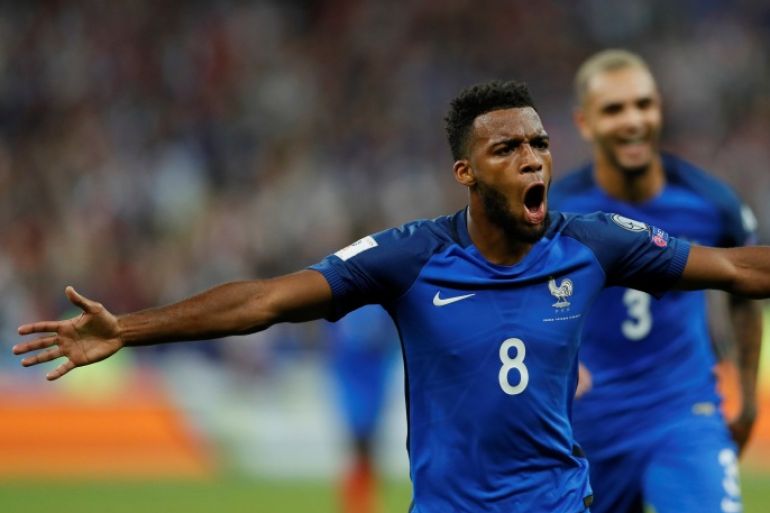 Soccer Football - 2018 World Cup Qualifications - Europe - France vs Netherlands - Saint-Denis, France - August 31, 2017 France's Thomas Lemar celebrates scoring their second goal REUTERS/Gonzalo Fuentes
