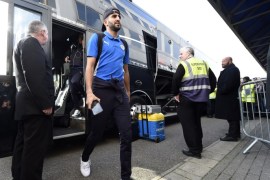 Britain Soccer Football - Millwall v Leicester City - FA Cup Fifth Round - The New Den - 18/2/17 Leicester City's Riyad Mahrez arrives before the match Action Images via Reuters / Tony O'Brien Livepic EDITORIAL USE ONLY. No use with unauthorized audio, video, data, fixture lists, club/league logos or
