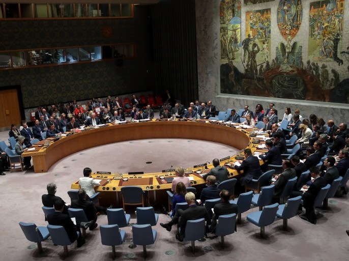 NEW YORK, NY - SEPTEMBER 21: The UN Security Council meets concerning nuclear non-proliferation, during the United Nations General Assembly at UN headquarters, September 21, 2017 in New York City. The most pressing issues facing the assembly this year include North KoreaÕs nuclear ambitions, violence against the Rohingya Muslim minority in Myanmar, and the debate over climate change. (Photo by Drew Angerer/Getty Images)