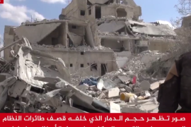 عشرات المدنيين قتلوا في غارات روسية على بلدة إرمناز في ريف إدلب شمالي سوريا