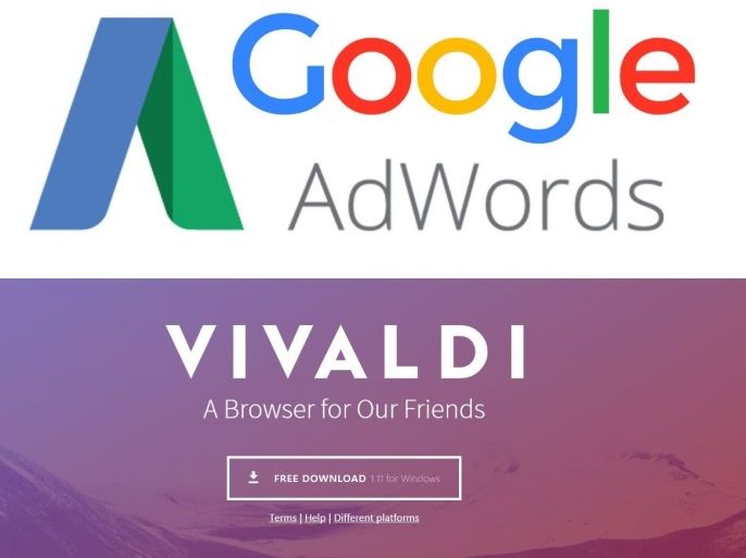 google adwords and vivaldi
