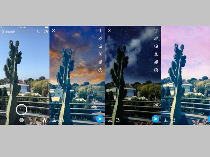 snapchat new filters can transform the sky above your head