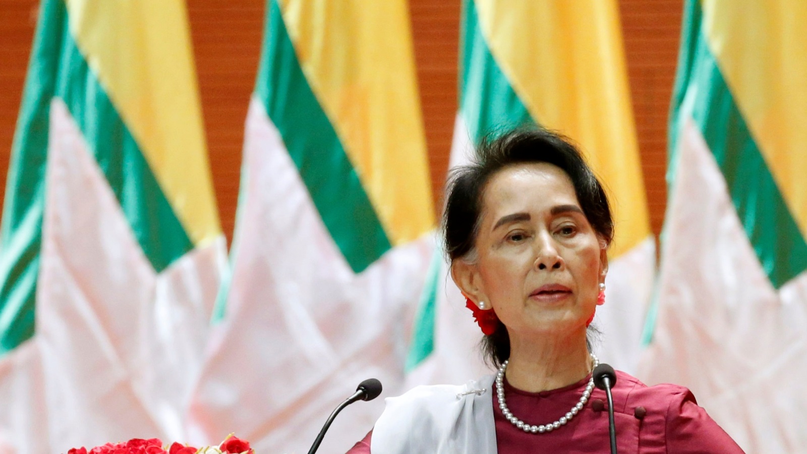 ‪أونغ سان سو تشي تعهدت بمحاسبة مرتكبي الانتهاكات في إقليم أراكان‬  (رويترز)