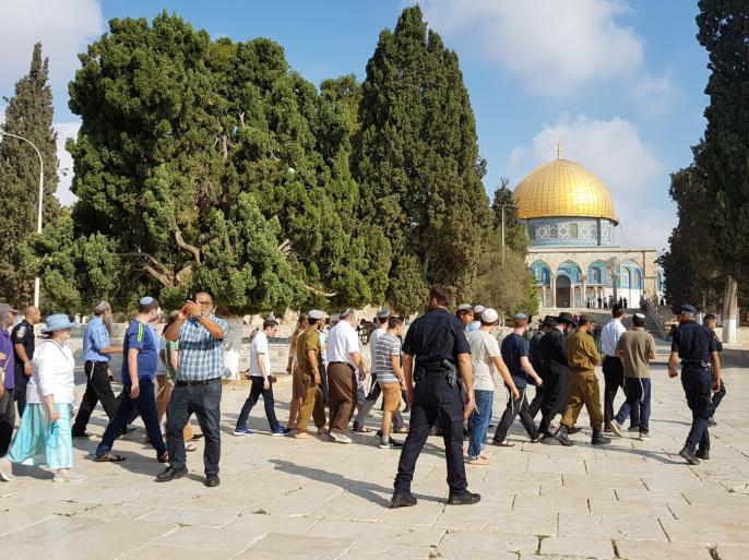 اقتحامات المستوطنين للمسجد الأقصى 20 أيلول سبتمبر 2017