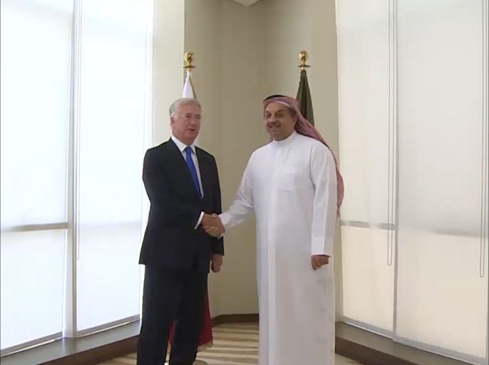 محادثات في الدوحة بين وزير الدولة لشؤون الدفاع القطري ونظيره البريطاني بشأن التعاون العسكري ومكافحة الإرهاب