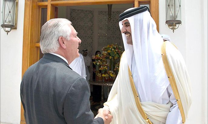 تيلرسون بالدوحة بعد الرياض للمساعدة على حلحلة الأزمة الخليجية